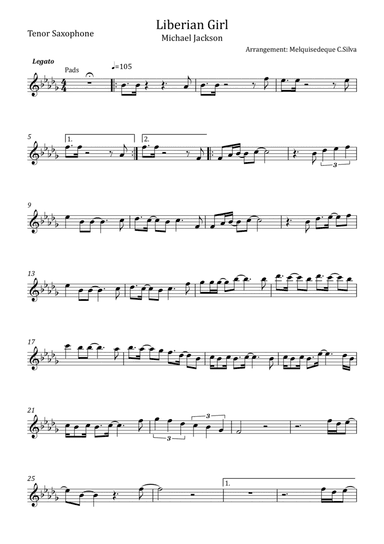 Liberian Girl (arr. Melquisedeque C.Silva)