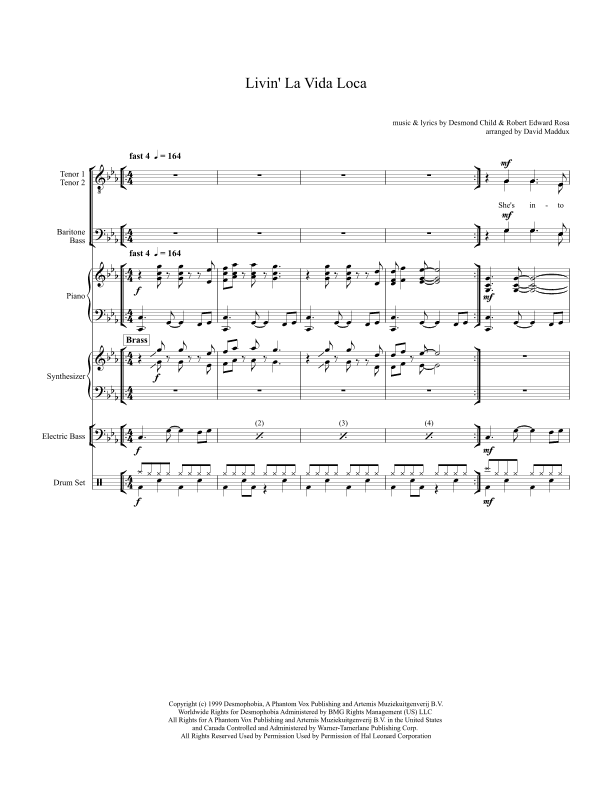 Livin' La Vida Loca (arr. David Maddux)