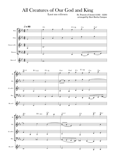 All Creatures of Our God and King (arr. Davi Rocha Campos)