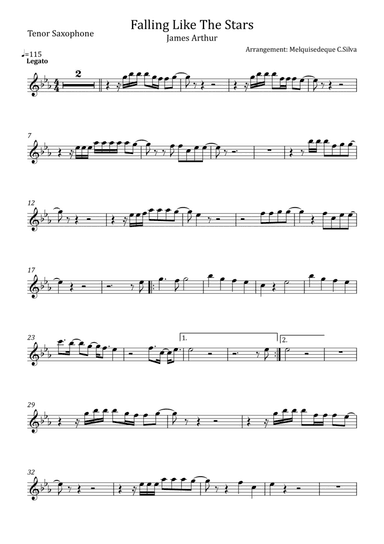 Falling Like The Stars (arr. Melquisedeque C.Silva)
