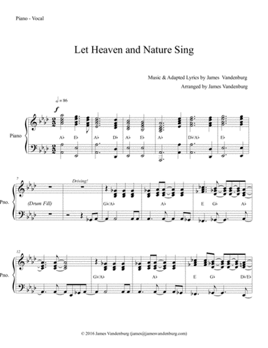 Let Heaven and Nature Sing ("A New Thought for Choirs" edition)