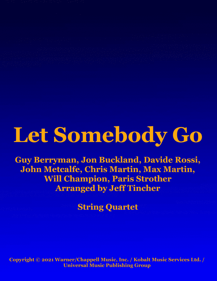Let Somebody Go (arr. Jeff Tincher)