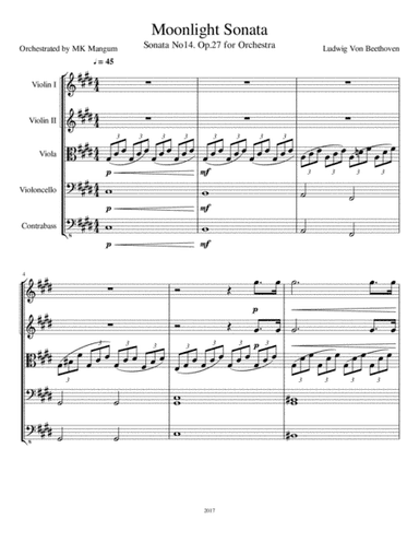 Moonlight Sonata (arr. MK Mangum)