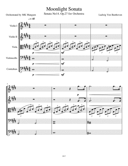 Moonlight Sonata (arr. MK Mangum)