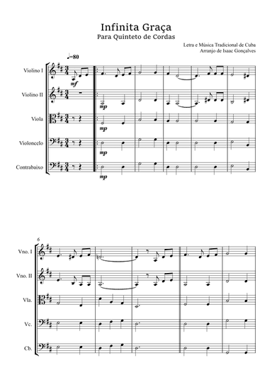 INFINITA GRAÇA (arr. Isaac Gonçalves)