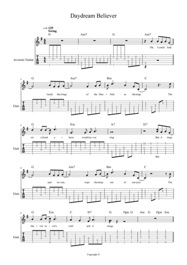 Daydream Believer (arr. W. Durham)
