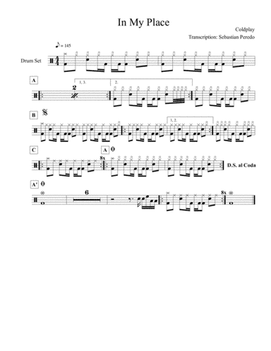 In My Place (arr. Sebastian Peredo)
