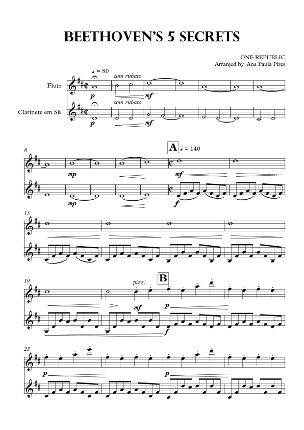 Secrets (arr. Ana Paula Pires)