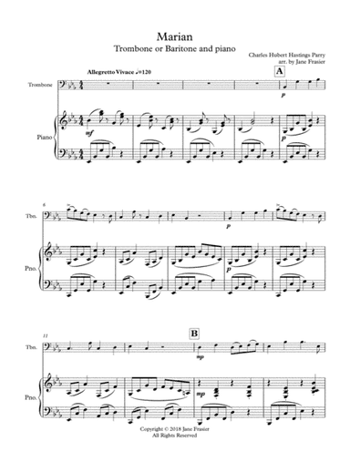 Marian (arr. Jane Frasier)