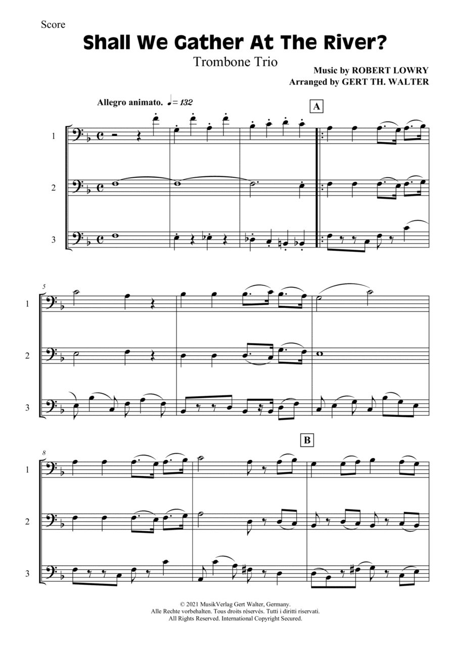 Shall We Gather At The River (arr. Gert Th. Walter)