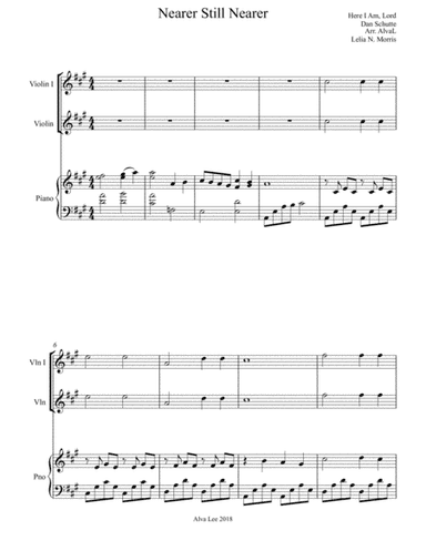 Nearer Still Nearer (arr. Alva Lee)