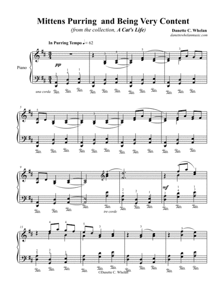 Mittens Purring and Being Very Content