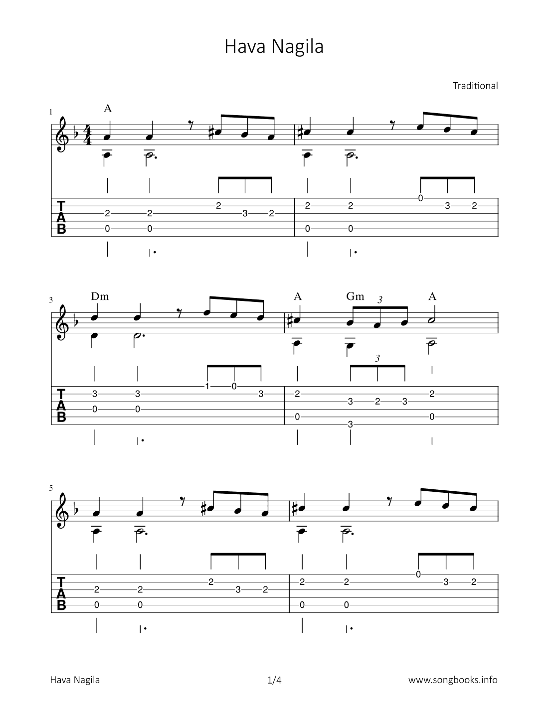 Hava Nagila (arr. Bettina Schipp)