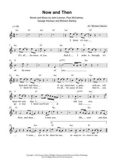 Now And Then (arr. Michael Habrom)