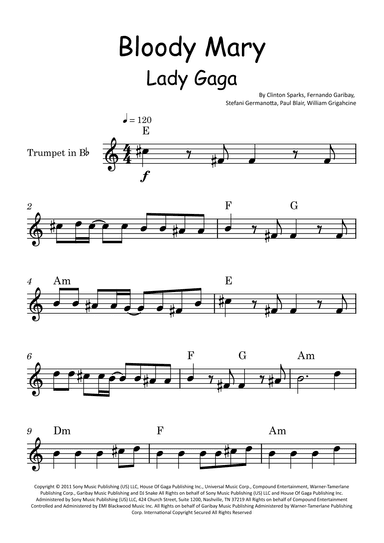 Bloody Mary (arr. Glauco Fernandes)