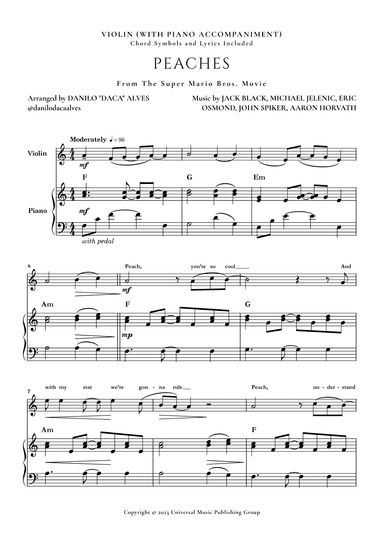 Peaches (arr. Danilo "Daca" Alves)