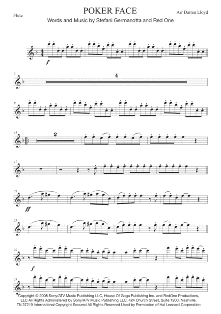 Poker Face (arr. Darren Lloyd)