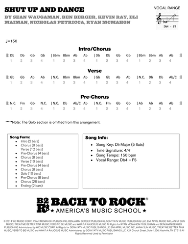 Shut Up And Dance (arr. Bach to Rock)