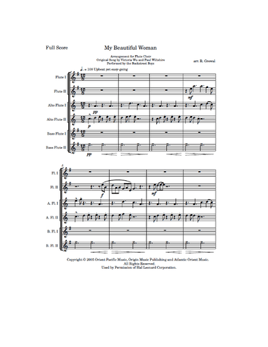 My Beautiful Woman (arr. R. Grewal)