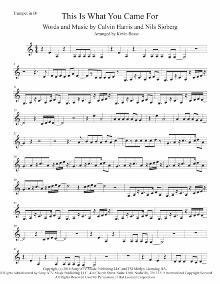 This Is What You Came For (arr. Kevin Busse)