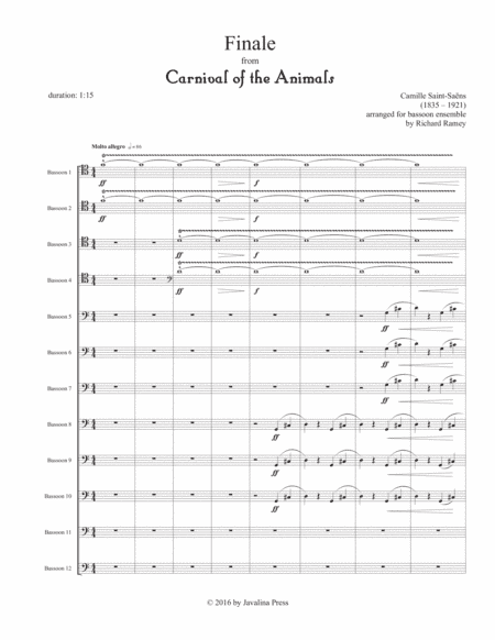 Finale from "Carnival of the Animals" (arr. Richard Ramey)