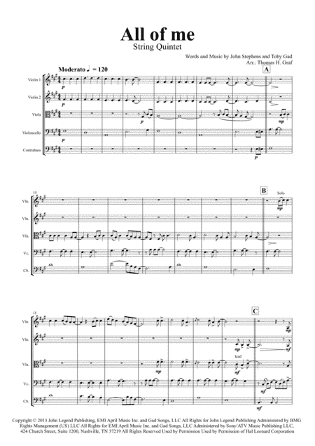 All Of Me (arr. Thomas H. Graf)