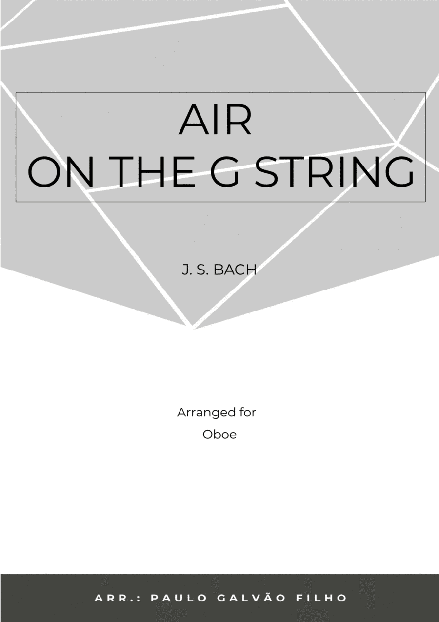 AIR ON THE G STRING – OBOE SOLO (arr. Paulo Galvão Filho)