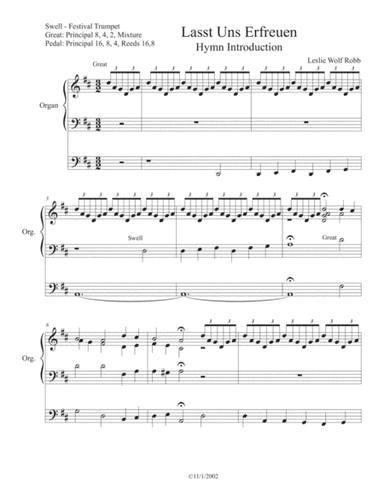 Lasst Uns Erfreuen (arr. Leslie Wolf Robb)