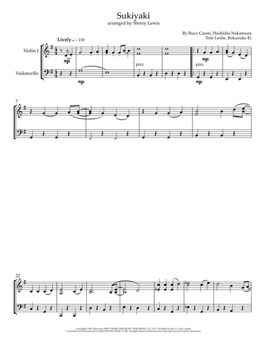 Sukiyaki (arr. Sherry Lewis)