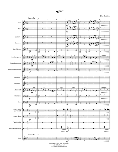 Legend - A piece for young concert band
