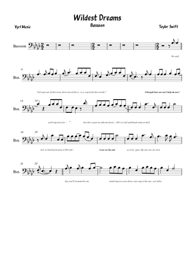 Wildest Dreams (arr. Vyrl)
