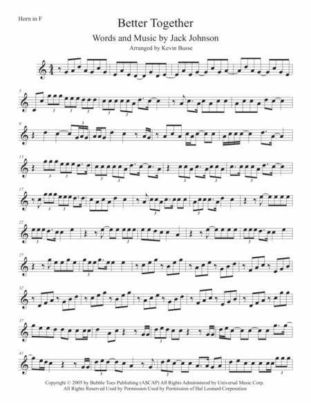 Better Together (arr. Kevin Busse)