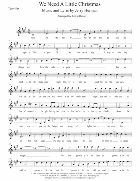 We Need A Little Christmas (arr. Kevin Busse)