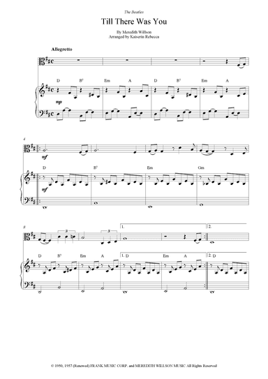 Till There Was You (arr. Kaiserin Rebecca)