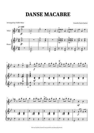 Danse Macabre - Oboe and Piano (arr. Valdir Maia)