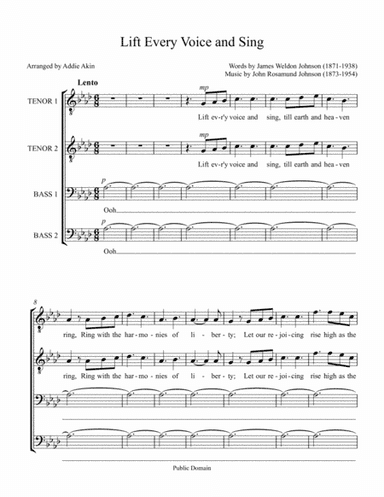 Lift Every Voice and Sing (arr. Addie Akin)