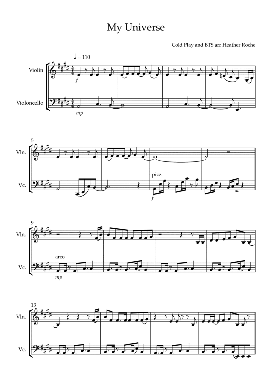 My Universe (arr. Heather Roche)