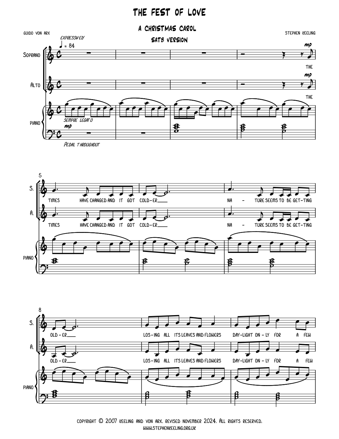 The Fest of Love - A Christmas Carol