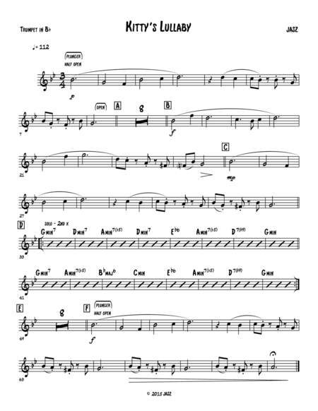 Kitty's Lullaby - Trumpet