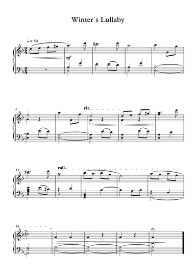 Winter´s Lullaby ( Didactic Prelude)