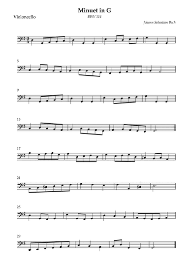 Minuet in G (arr. Wesley S. SIlva)