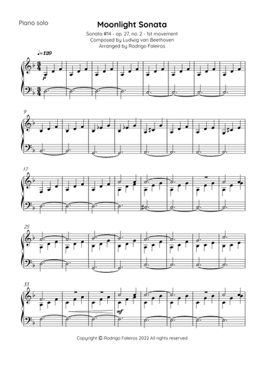Moonlight Sonata (arr. Rodrigo Faleiros)