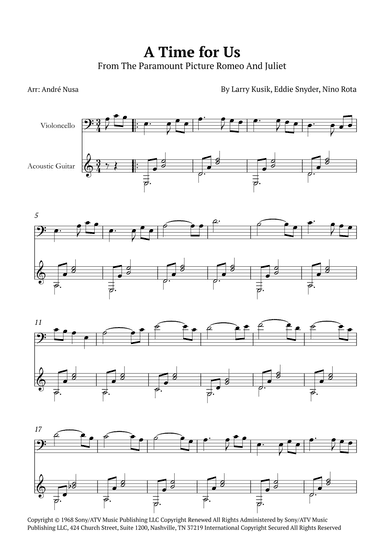 A Time For Us (love Theme) (arr. André Nusa)