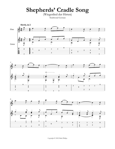 Shepherds’ Cradle Song (Wiegenlied der Hirten) (arr. Mark Phillips)