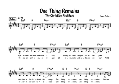 One Thing Remains (your Love Never Fails) (arr. Dan Wattis)