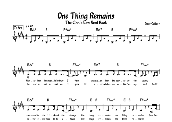 One Thing Remains (your Love Never Fails) (arr. Dan Wattis)