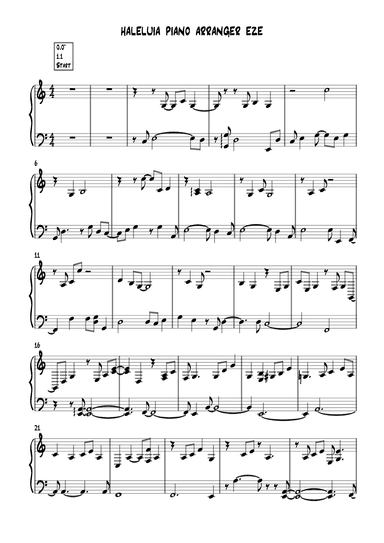 Hallelujah (arr. by ezequiel)