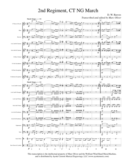 2nd Regiment Connecticut National Guard March (arr. Marc Oliver)