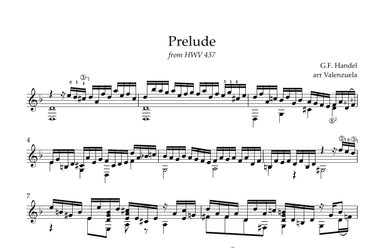 Prelude (HWV 437) (arr. Jonathan Valenzuela)