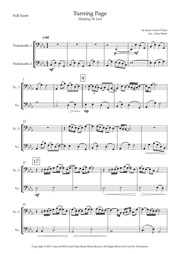 Turning Page (arr. Fabio Britto)